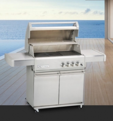 CROSSRAY 4 BURNER GAS BBQ WITH TROLLEY